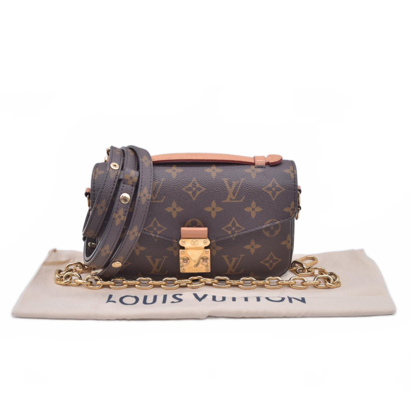 $3300 RFID Louis Vuitton East West Pochette Metis Monogram
