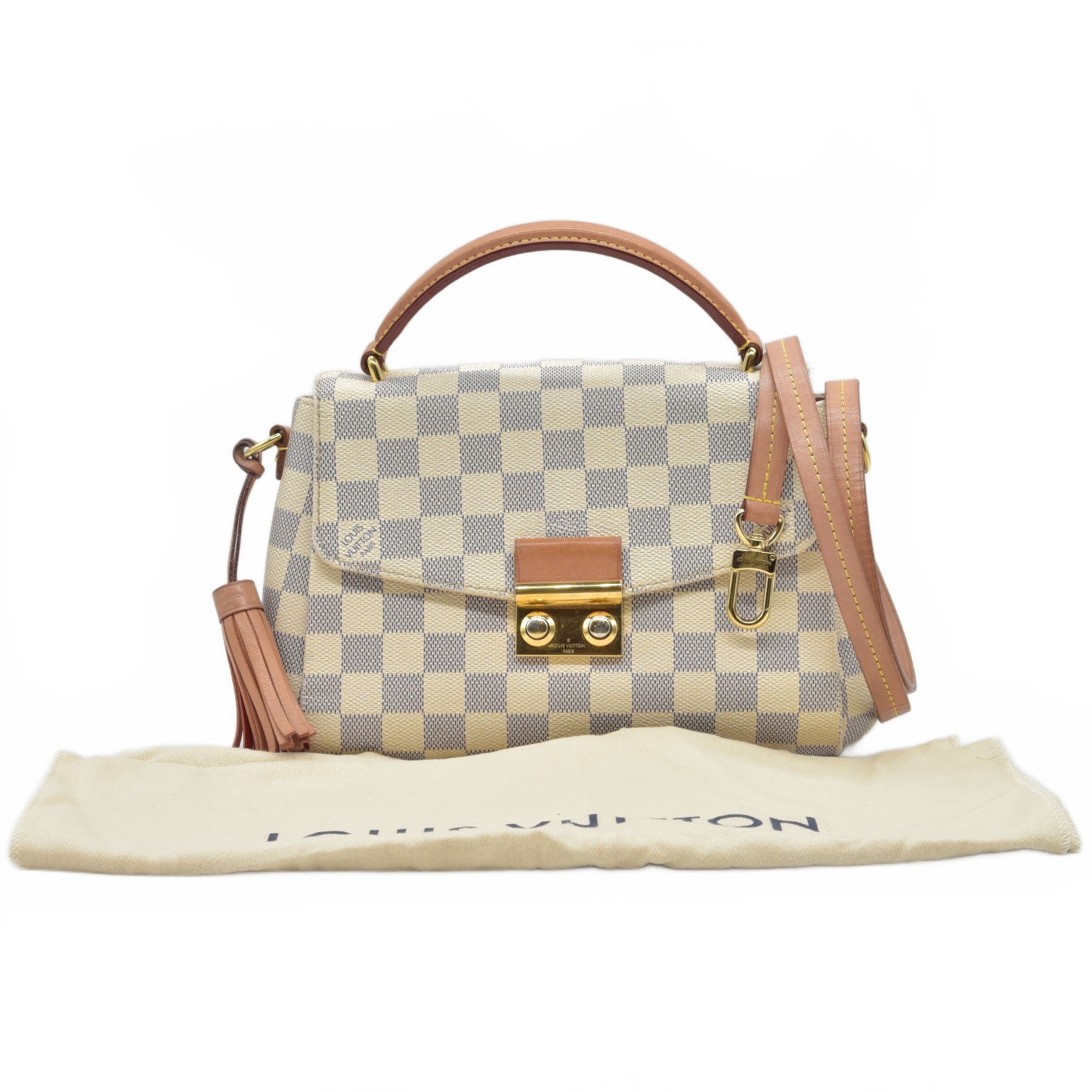 $2000 2019 Louis Vuitton Damier Azur Croisette ML4169