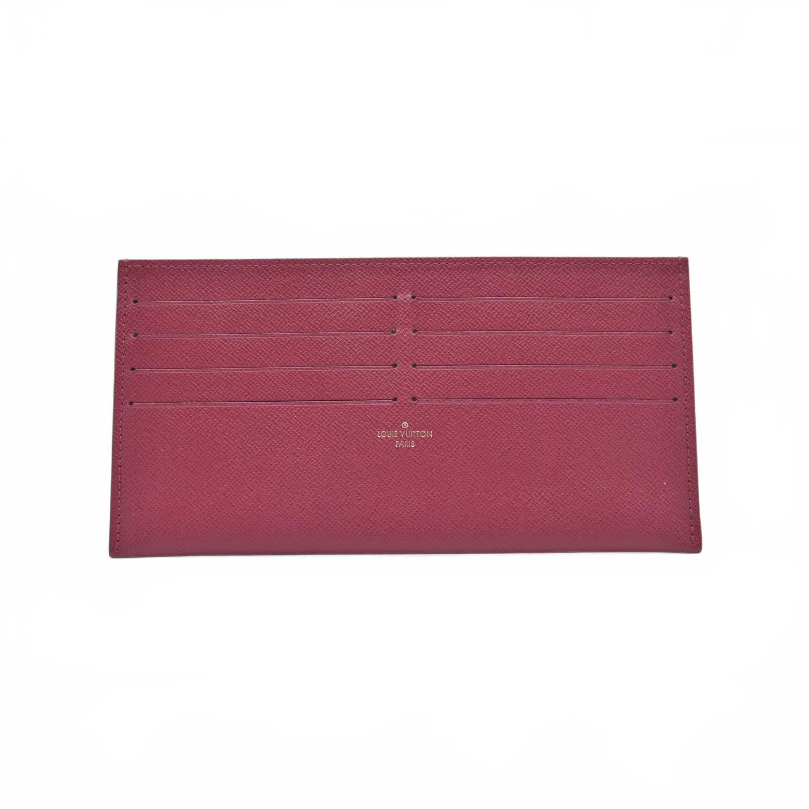 Louis Vuitton  Calfskin Felicie Card Holder Insert Fuchsia