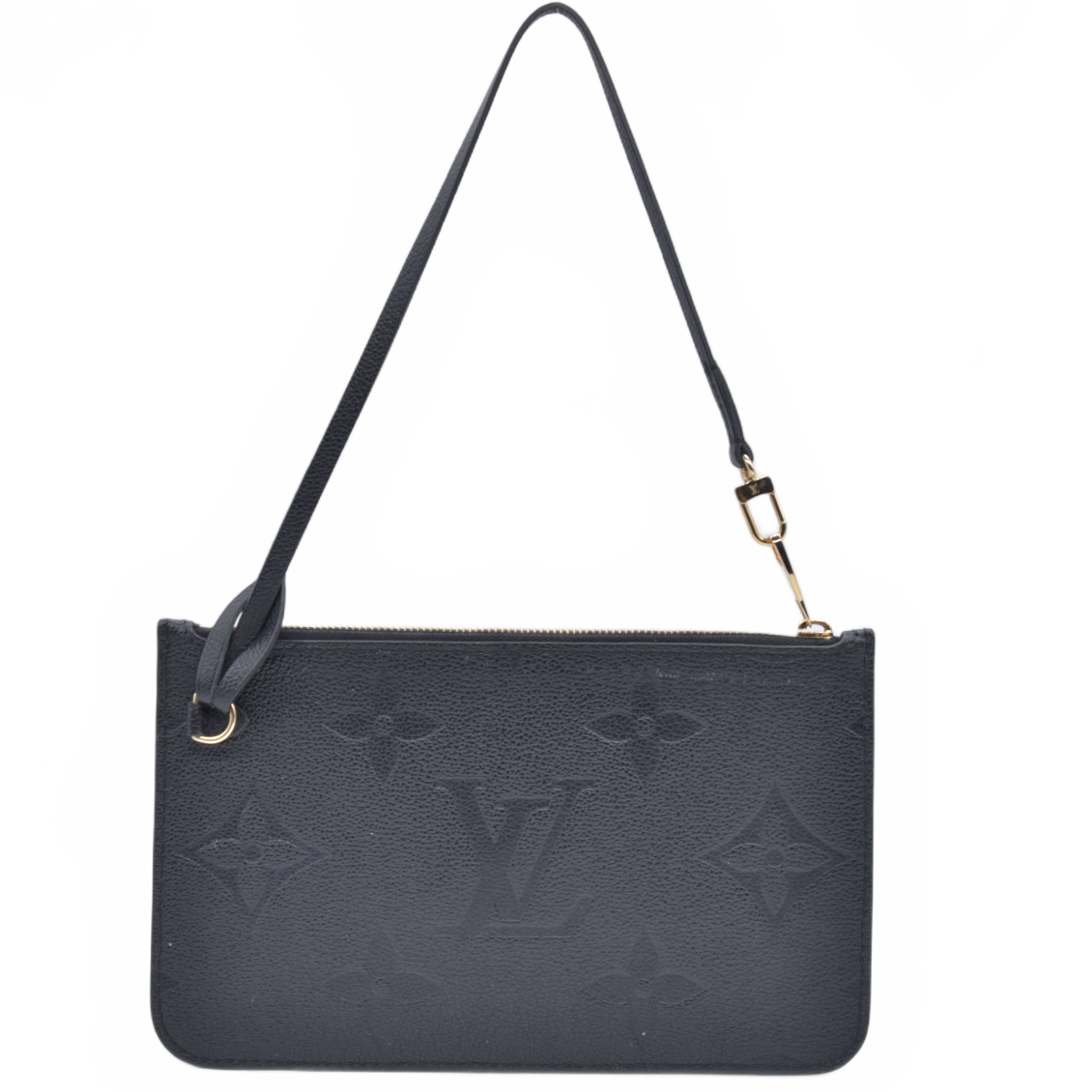 Louis Vuitton Black Empreinte Giant Neverfull Pouch RFID