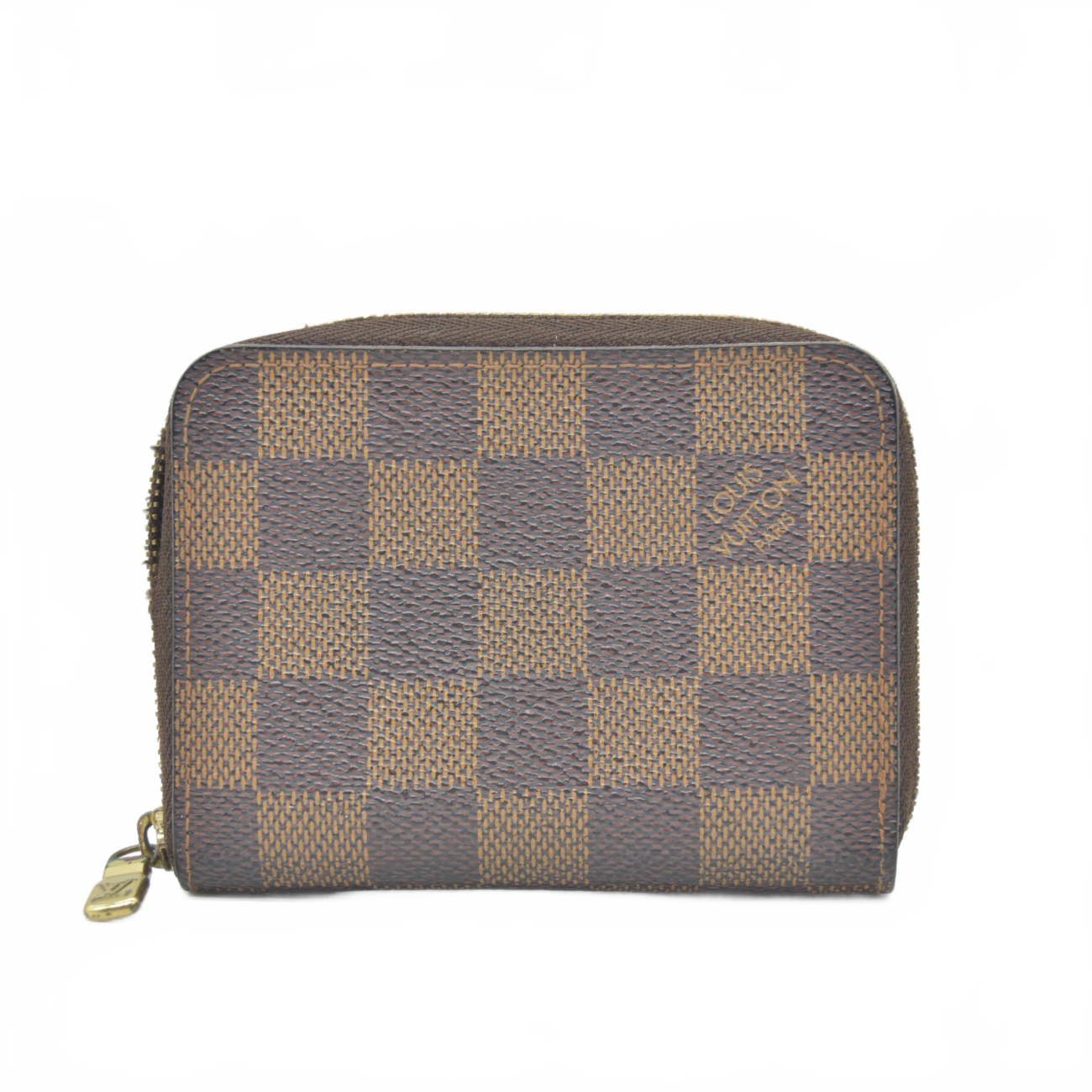 $560 2010 Louis Vuitton Damier Ebene Zippy Coin Purse CT2110