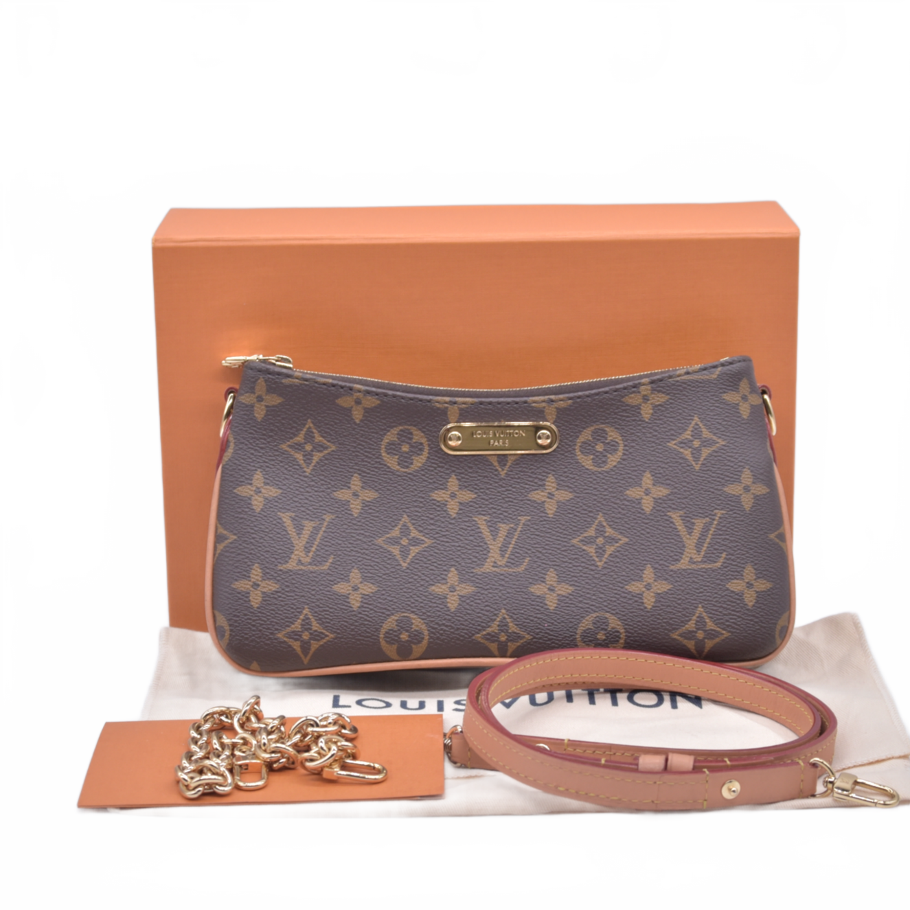 $1950 Louis Vuitton Monogram Liv Pochette RFID 10021156