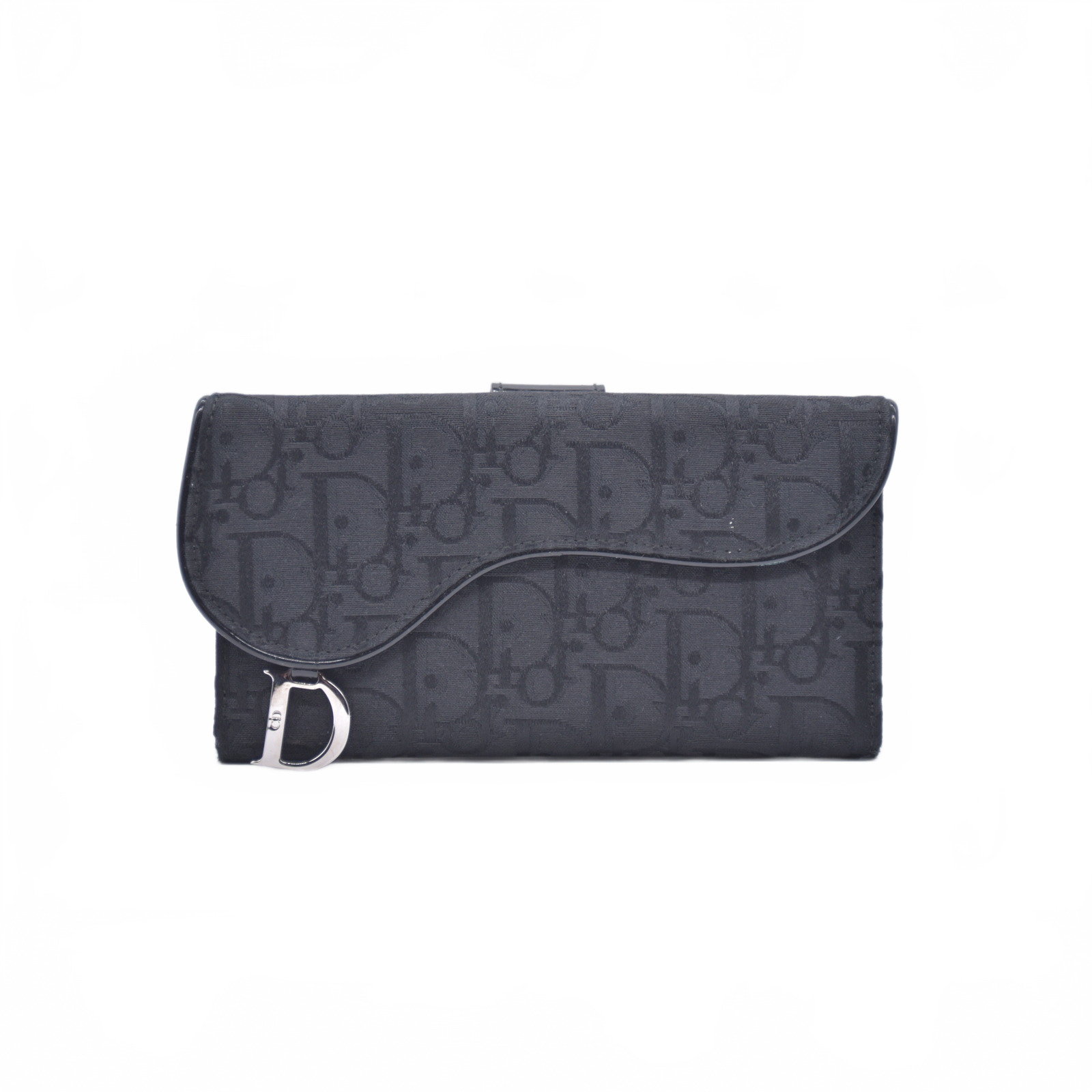 $1050 Christian Dior Vintage Saddle Continental Wallet CONSIGNMENT