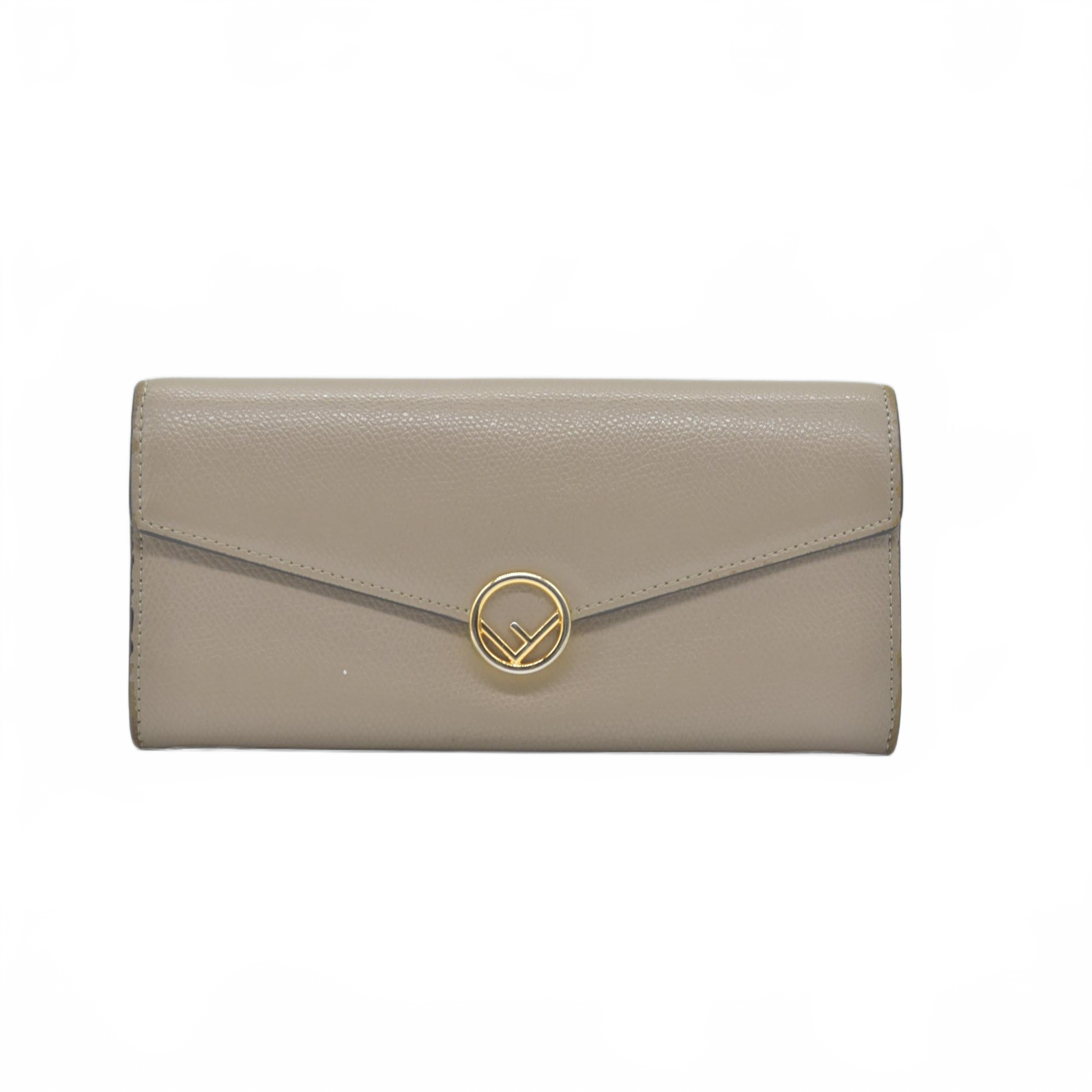 Fendi Fendi Taupe Leather F is Fendi Continental Wallet CONSIGNMENT