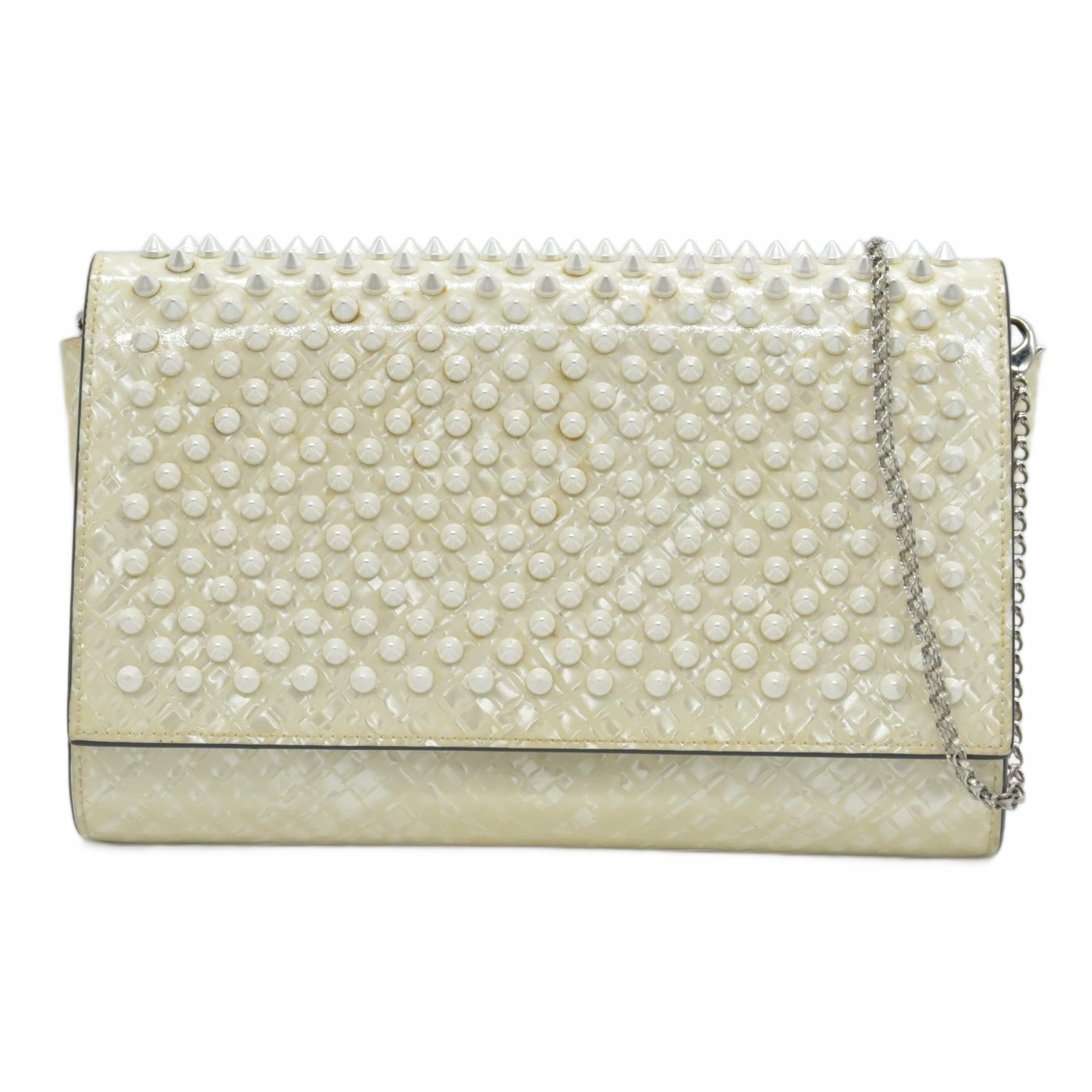 $1450 Christian Louboutin Spikes Paloma Wallet On Chain