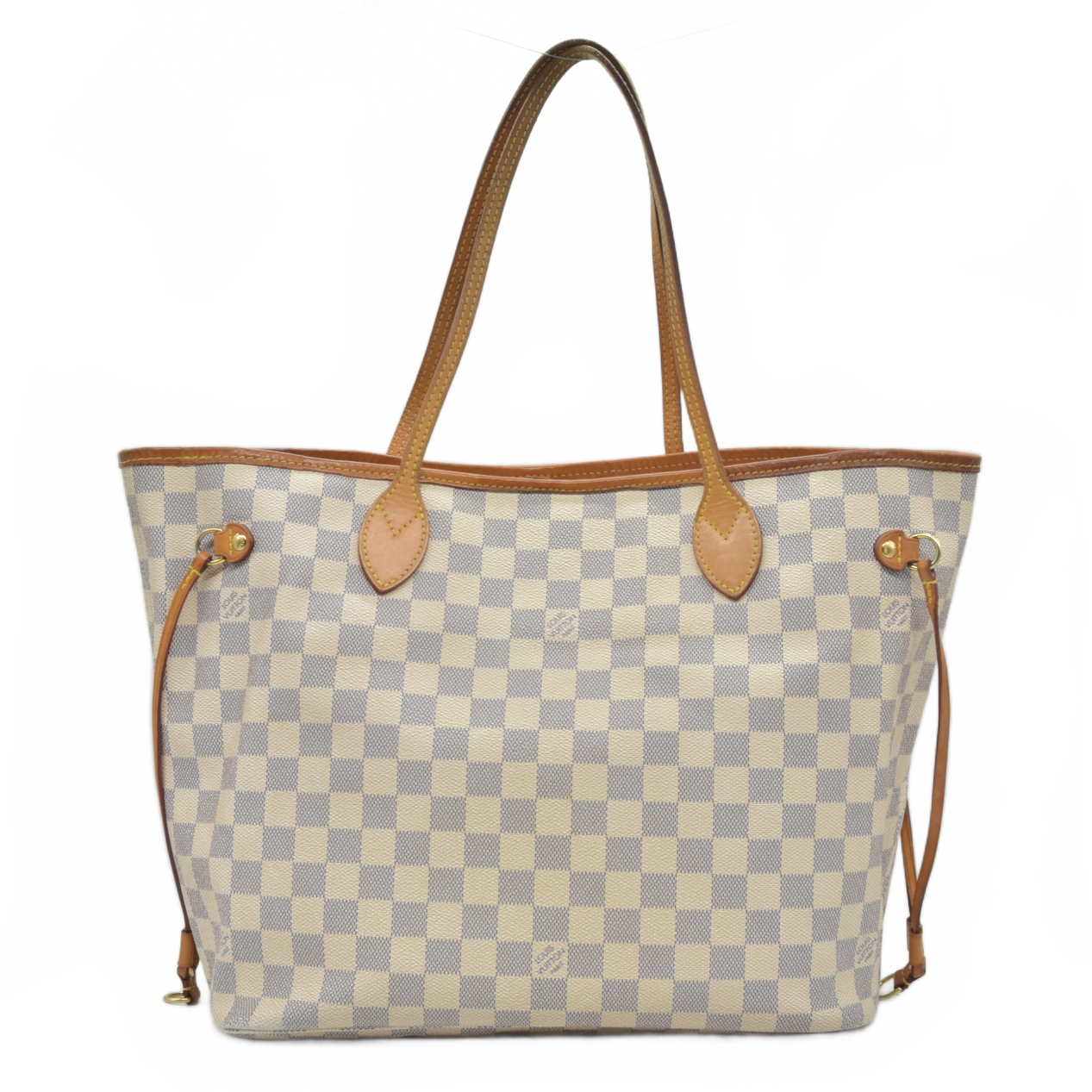 $2130 2014 Louis Vuitton  Damier Azur Neverfull MM AR1134