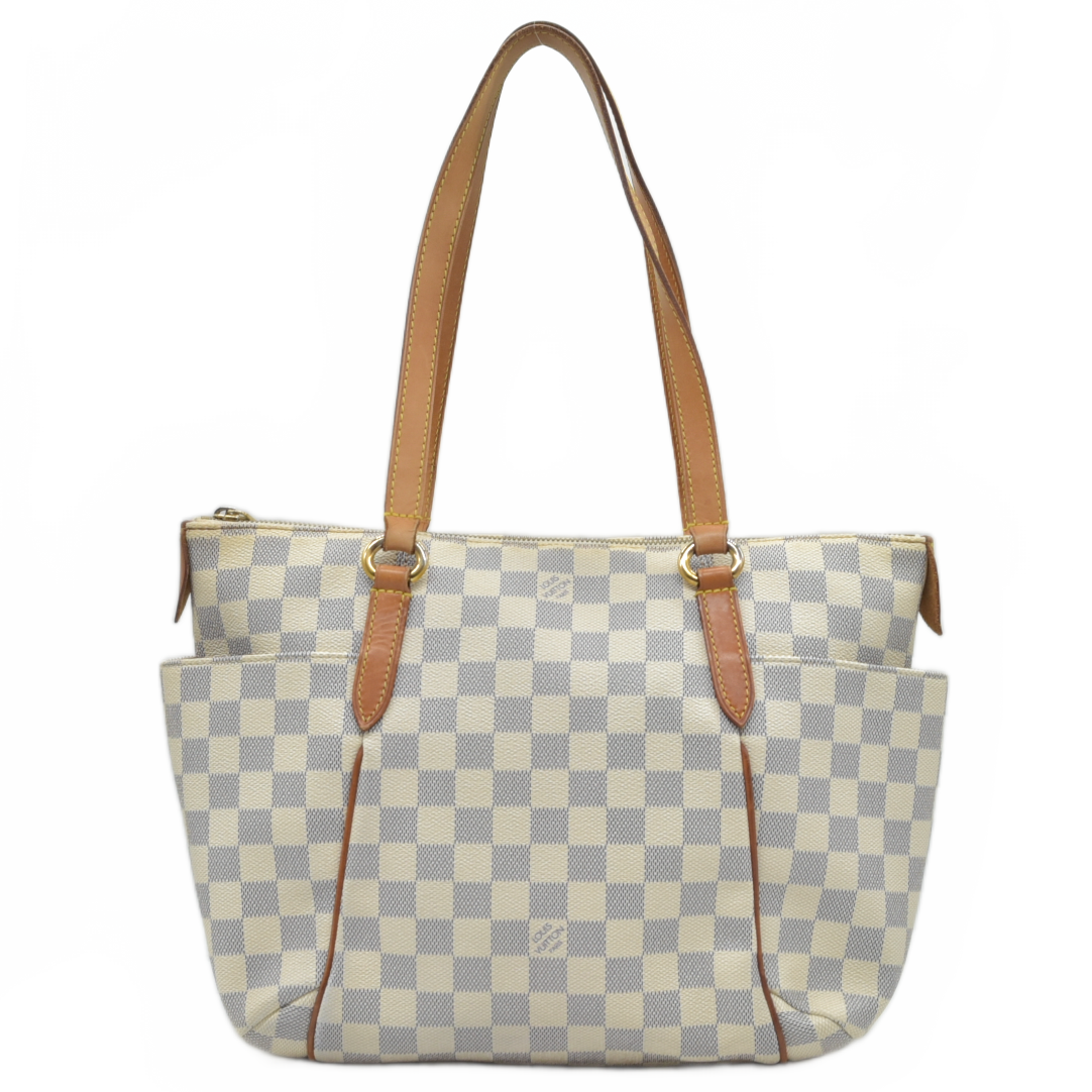$1270 2010 Louis Vuitton Damier Azur Totally PM AR1130
