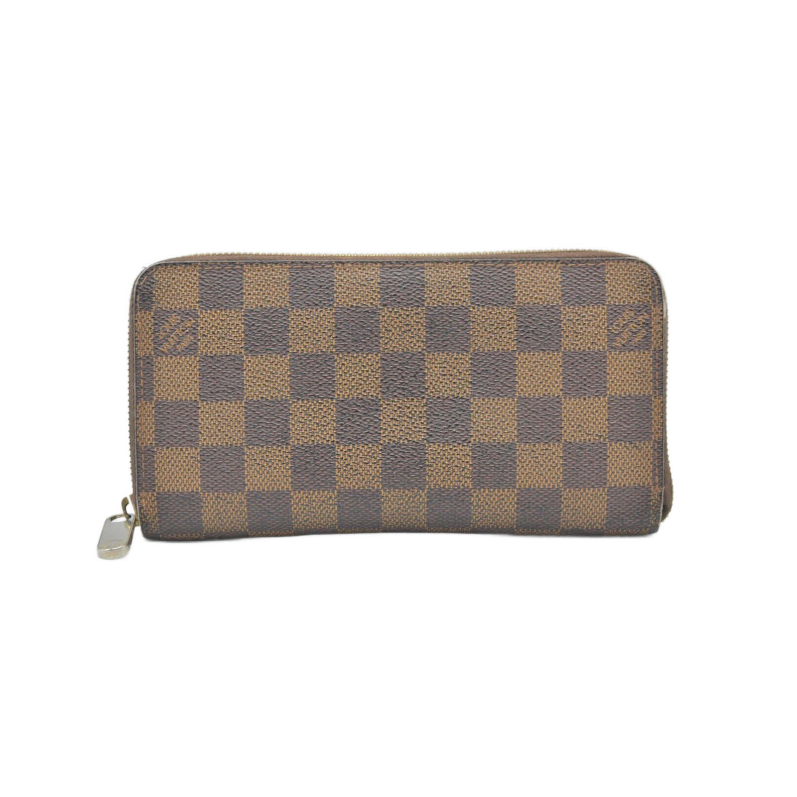 $915 2008 Louis Vuitton Damier Ebene Zippy Wallet  VI2078
