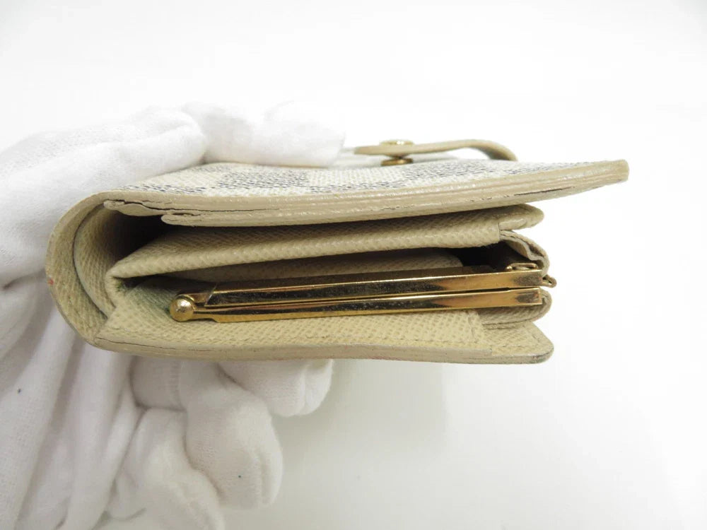 LOUIS VUITTON Damier Azur Porte Monnaie Billets Viennois Wallet