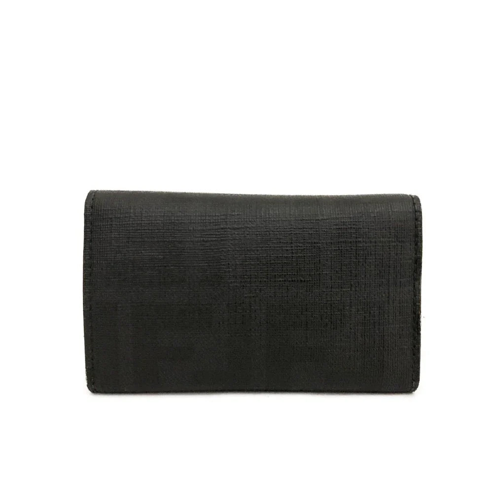 PRE-ORDER FENDI Zucca PVC 6 Ring Key Case Black