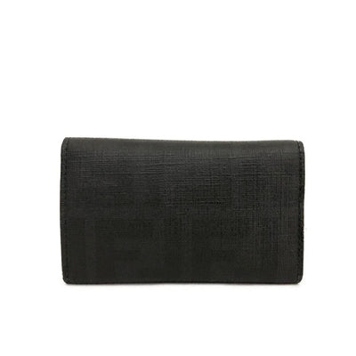 PRE-ORDER FENDI Zucca PVC 6 Ring Key Case Black