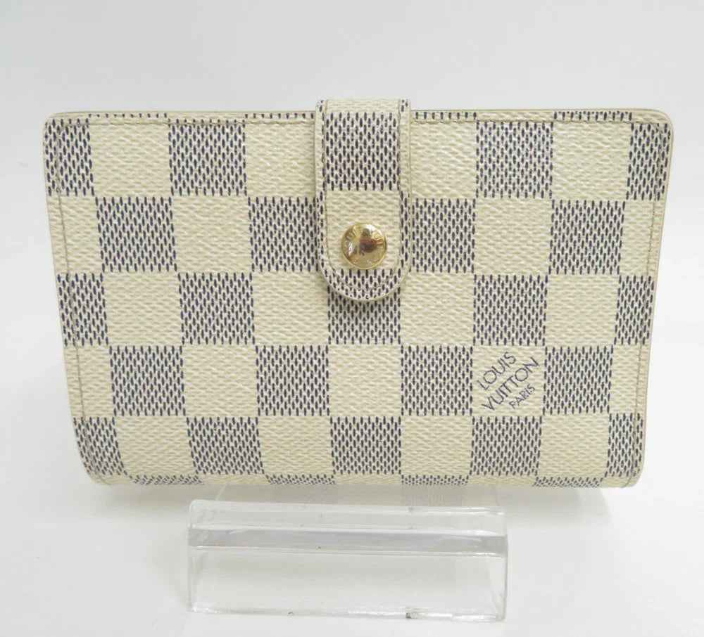 LOUIS VUITTON Damier Azur Porte Monnaie Billets Viennois Wallet