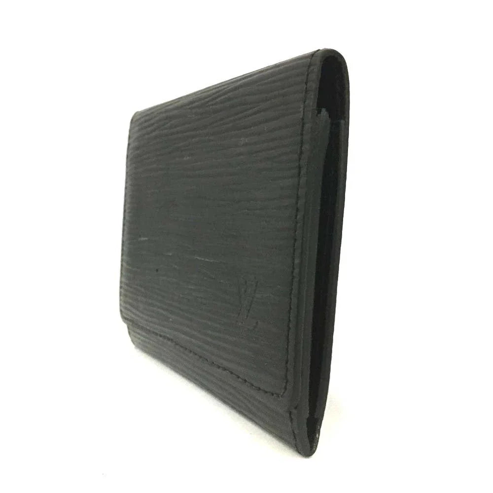 PRE-ORDER Louis Vuitton Epi Pochette Cartes Visite Leather Card Case Black CA0028