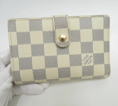 LOUIS VUITTON Damier Azur Porte Monnaie Billets Viennois Wallet