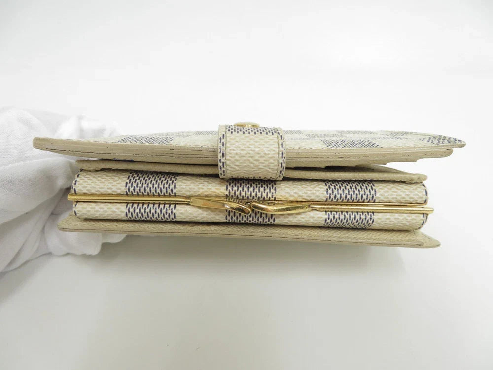 LOUIS VUITTON Damier Azur Porte Monnaie Billets Viennois Wallet