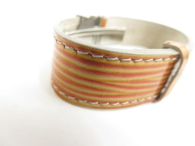 $475 Louis Vuitton Leather Epi Wish Wrap Bracelet Brown SN1909