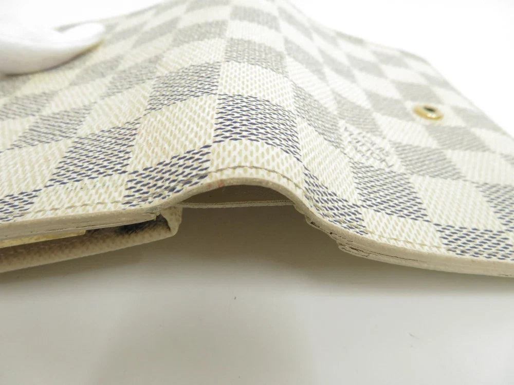 LOUIS VUITTON Damier Azur Porte Monnaie Billets Viennois Wallet