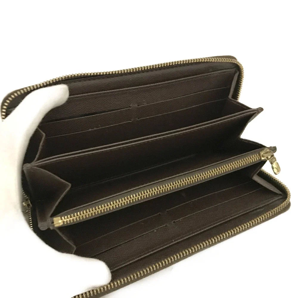 PRE-ORDER Louis Vuitton Damier Zippy Zip Around Long Wallet Purse Brown VI4057