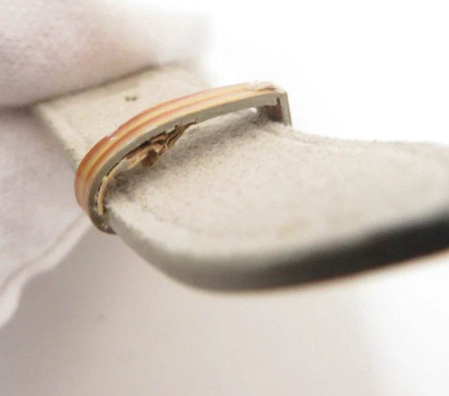 $475 Louis Vuitton Leather Epi Wish Wrap Bracelet Brown SN1909