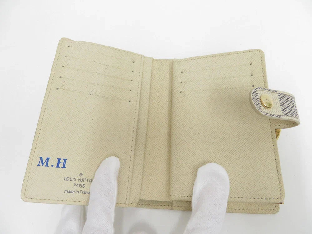 LOUIS VUITTON Damier Azur Porte Monnaie Billets Viennois Wallet