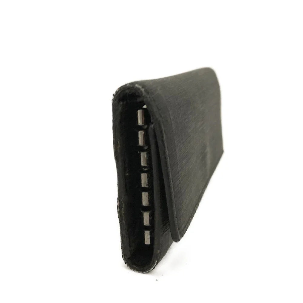 PRE-ORDER FENDI Zucca PVC 6 Ring Key Case Black