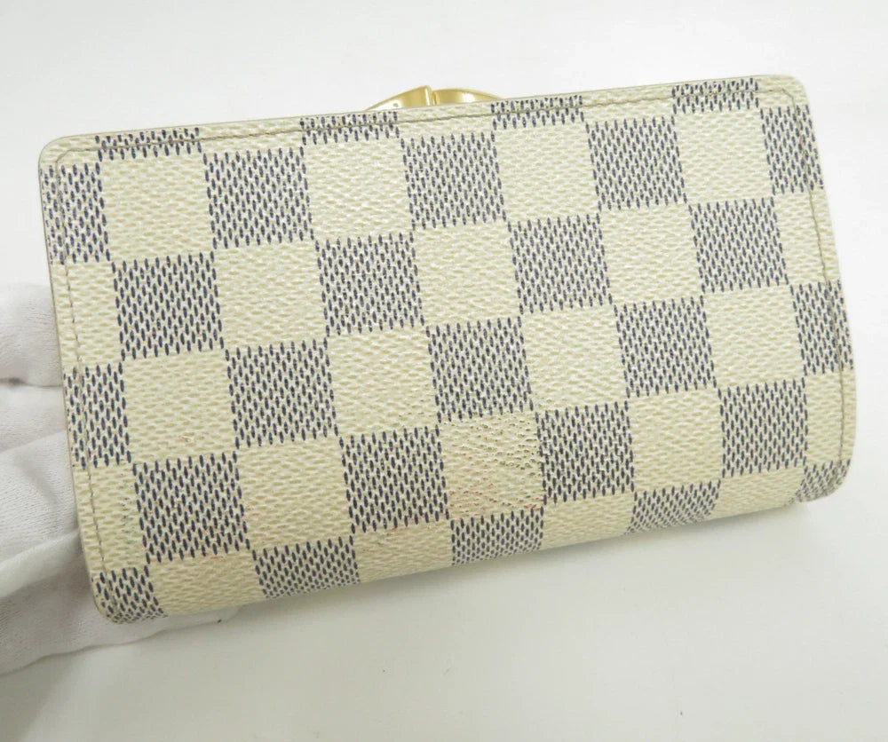 LOUIS VUITTON Damier Azur Porte Monnaie Billets Viennois Wallet
