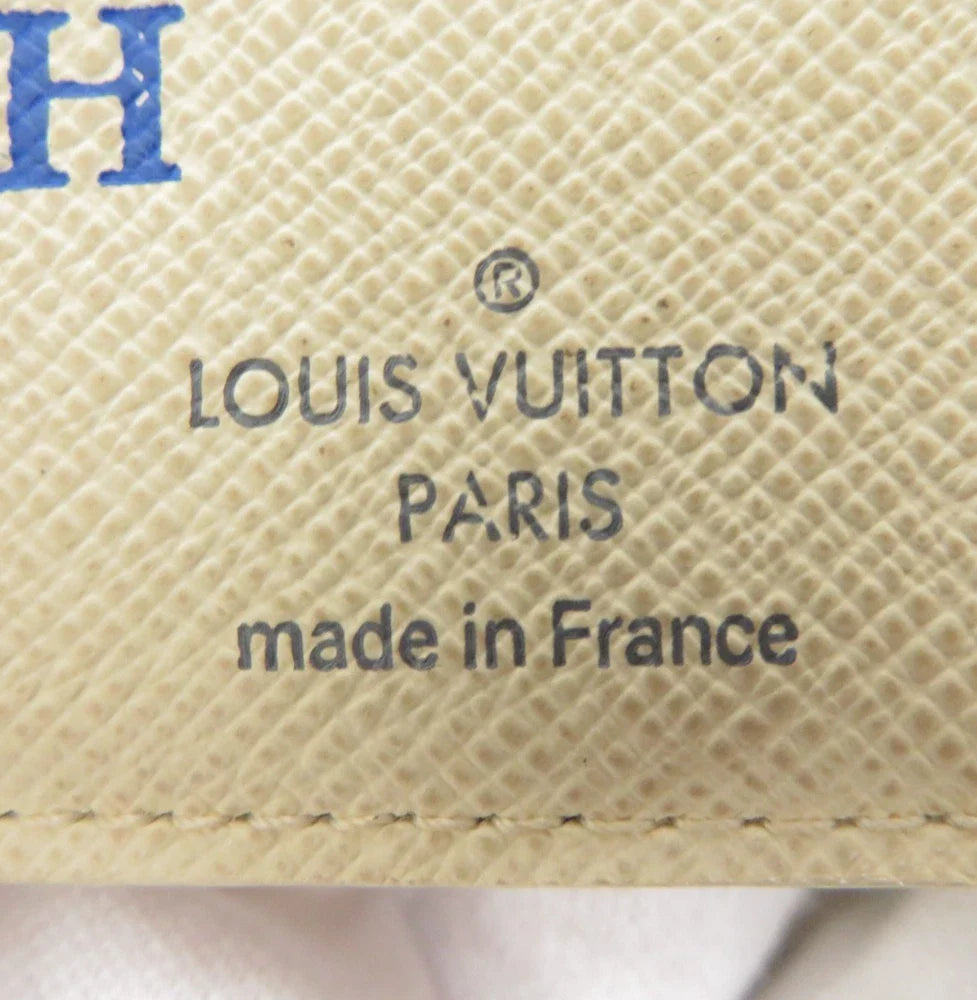 LOUIS VUITTON Damier Azur Porte Monnaie Billets Viennois Wallet