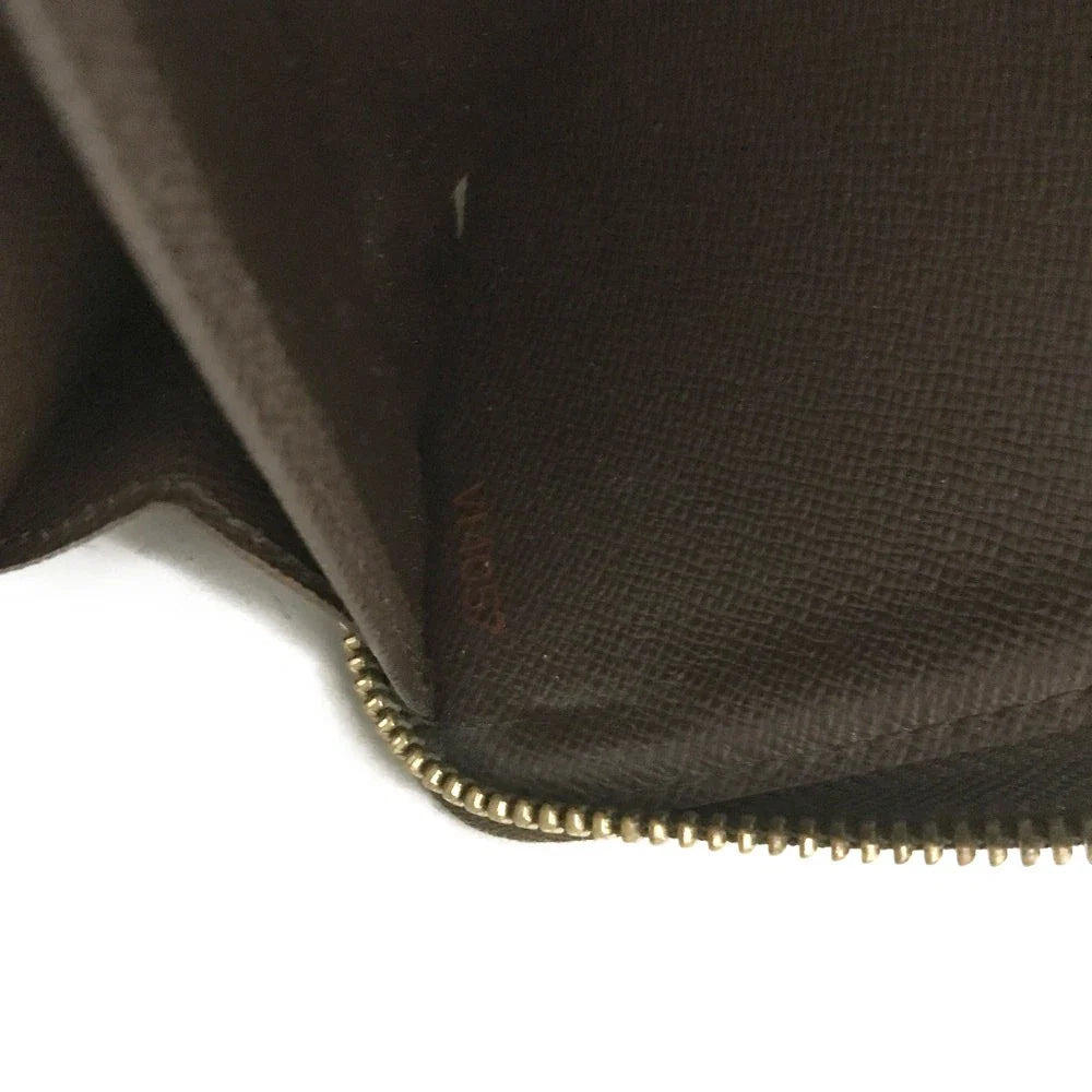 PRE-ORDER Louis Vuitton Damier Zippy Zip Around Long Wallet Purse Brown VI4057