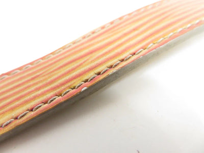 $475 Louis Vuitton Leather Epi Wish Wrap Bracelet Brown SN1909