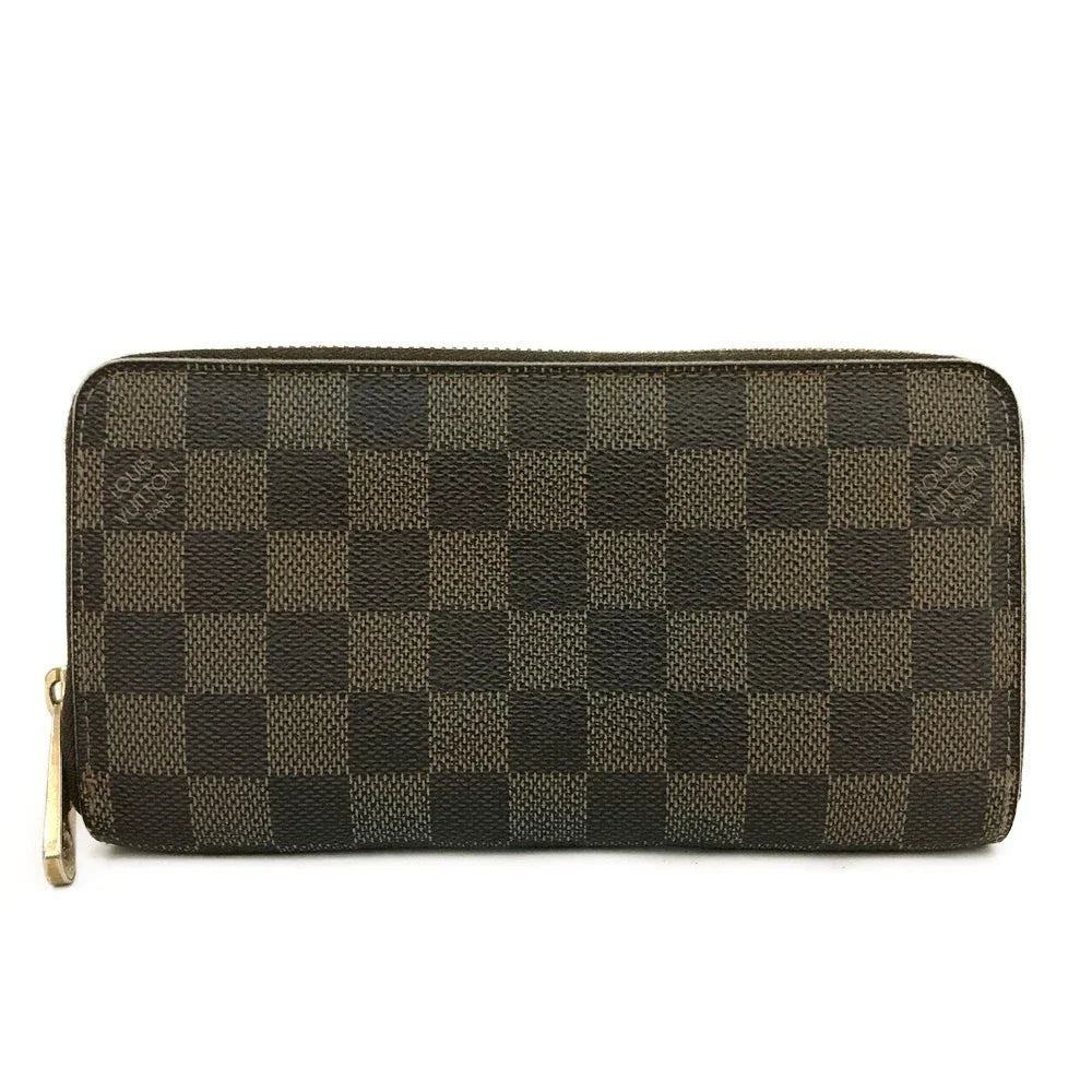 PRE-ORDER Louis Vuitton Damier Zippy Zip Around Long Wallet Purse Brown VI4057