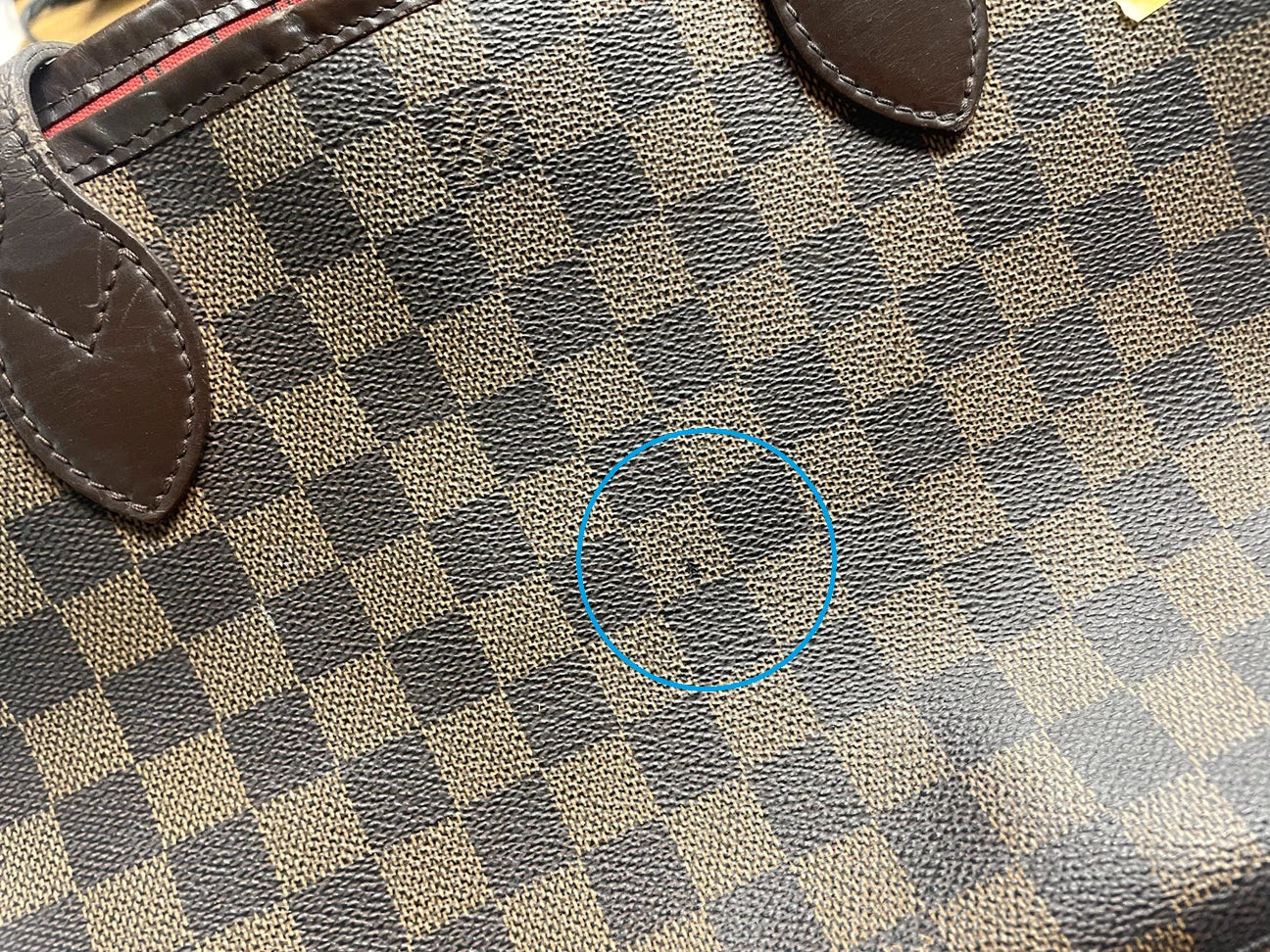 $2160 2008 Louis Vuitton Damier Ebene Neverfull PM  Tote Bag Handbag MB1048