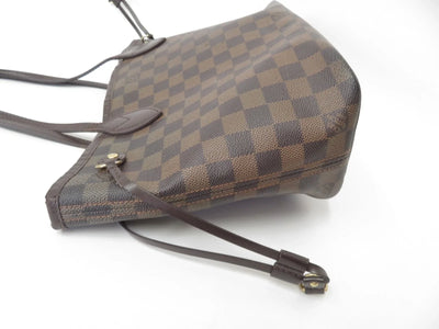 $2160 2008 Louis Vuitton Damier Ebene Neverfull PM  Tote Bag Handbag MB1048