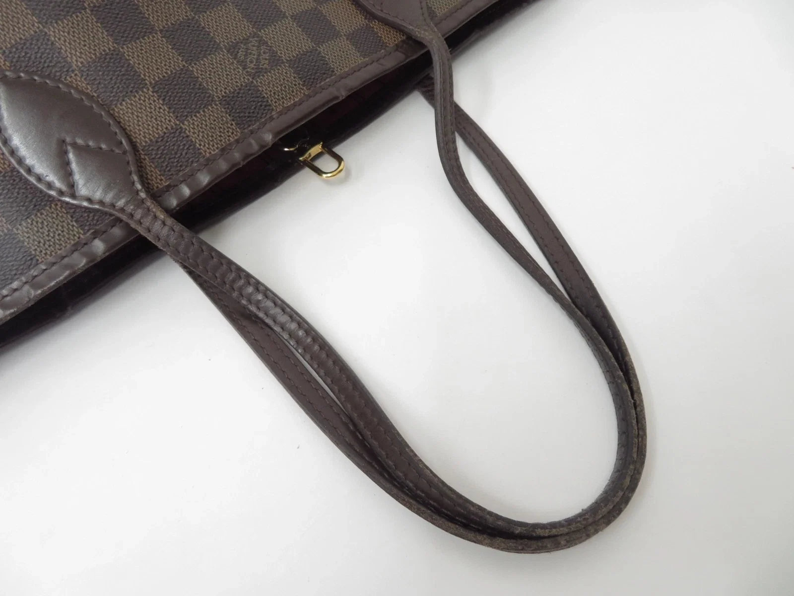 $2160 2008 Louis Vuitton Damier Ebene Neverfull PM  Tote Bag Handbag MB1048
