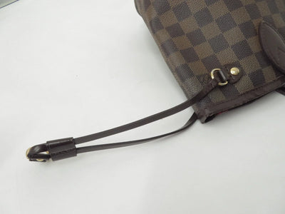 $2160 2008 Louis Vuitton Damier Ebene Neverfull PM  Tote Bag Handbag MB1048
