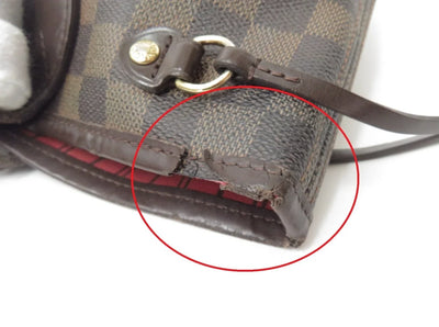 $2160 2008 Louis Vuitton Damier Ebene Neverfull PM  Tote Bag Handbag MB1048