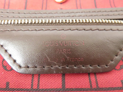 $2160 2008 Louis Vuitton Damier Ebene Neverfull PM  Tote Bag Handbag MB1048