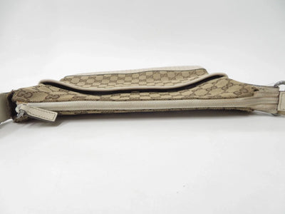 $1150 Gucci Perforated GG Leather Crossbody Messenger Bag