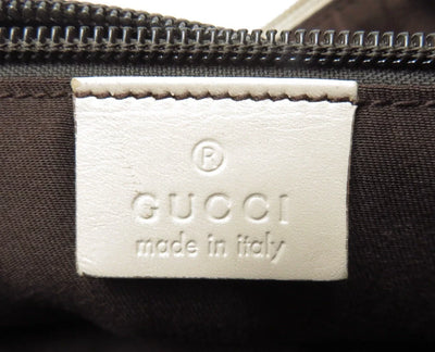 $1150 Gucci Perforated GG Leather Crossbody Messenger Bag
