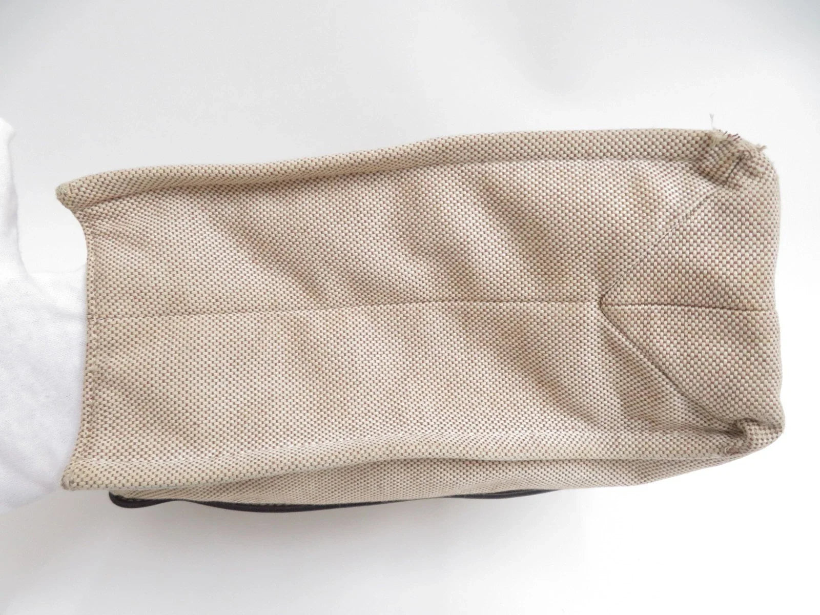 $1250 CHLOE Woody Medium Canvas Leather Tote Shoulder Bag