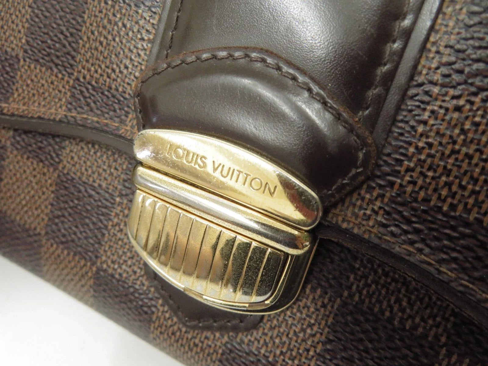 LOUIS VUITTON Damier Ebene Sistina Long Wallet CA2150