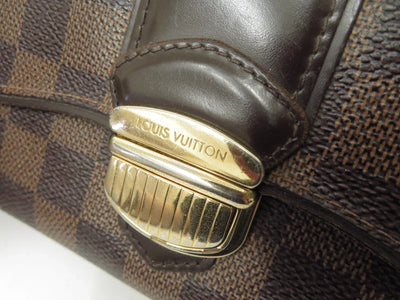 LOUIS VUITTON Damier Ebene Sistina Long Wallet CA2150
