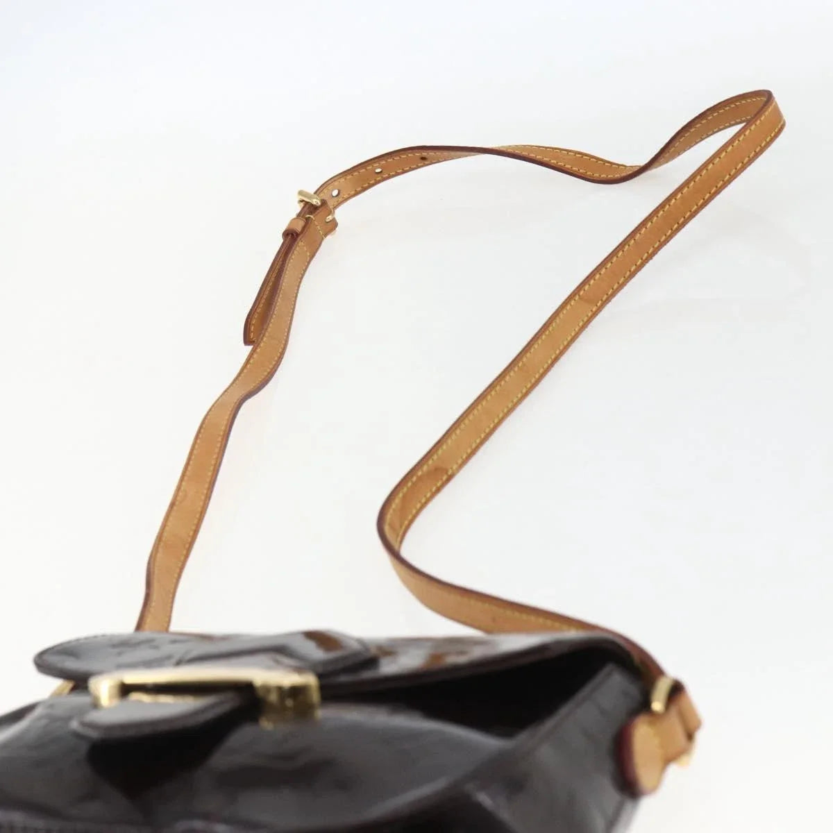 $1640 2011 LOUIS VUITTON Monogram Vernis Bellflower GM Amarante FL4111