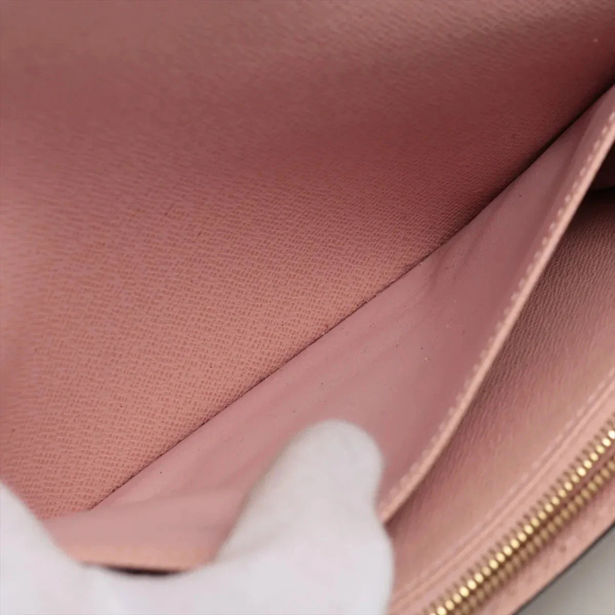 Louis Vuitton Damier Portefeuille Sarah N60114 Rose Ballerine Long Wallet