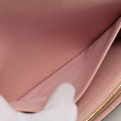 Louis Vuitton Damier Portefeuille Sarah N60114 Rose Ballerine Long Wallet
