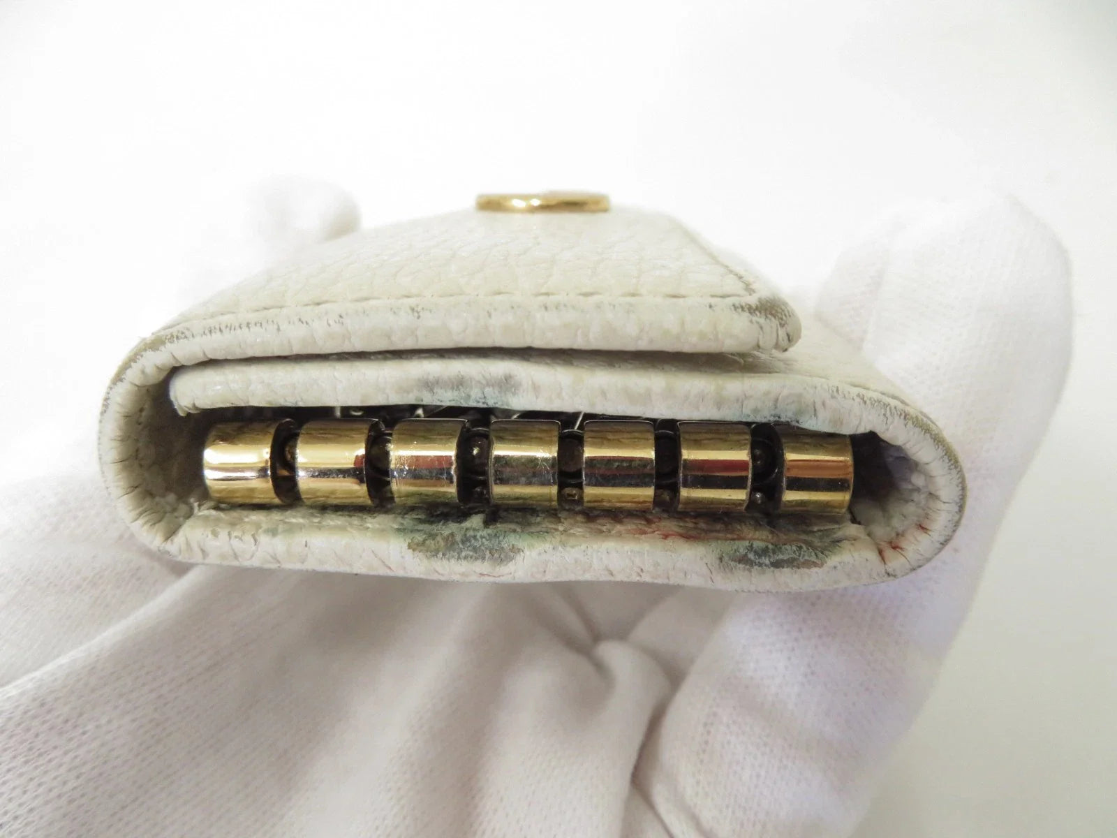GUCCI GG Marmont Leather 6 Ring Key Case