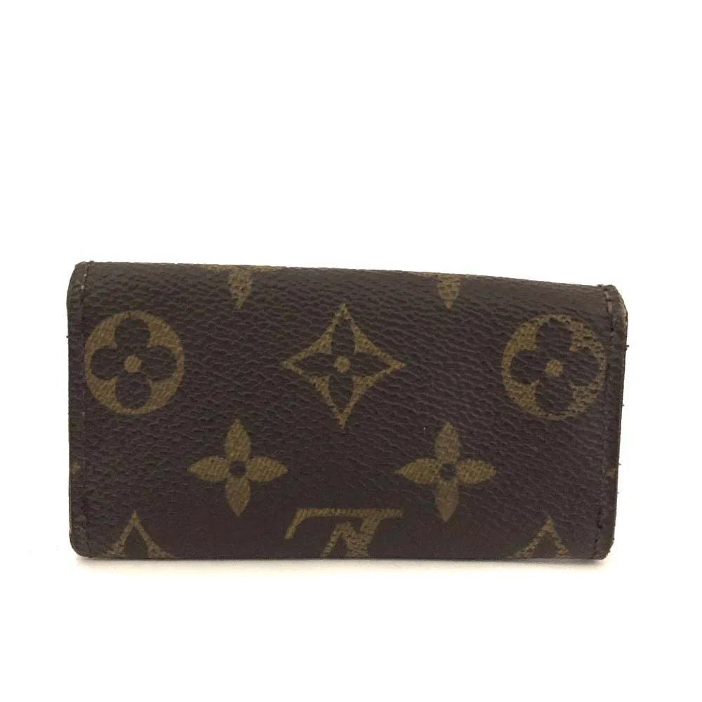 $345 Louis Vuitton Monogram Multicles 4 Ring Key Case Brown TH0060