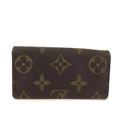 $345 Louis Vuitton Monogram Multicles 4 Ring Key Case Brown TH0060