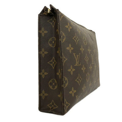 $760 2002 Louis Vuitton Monogram Poche Toiletry 26 Cosmetics Pouch Purse Brown SL0062