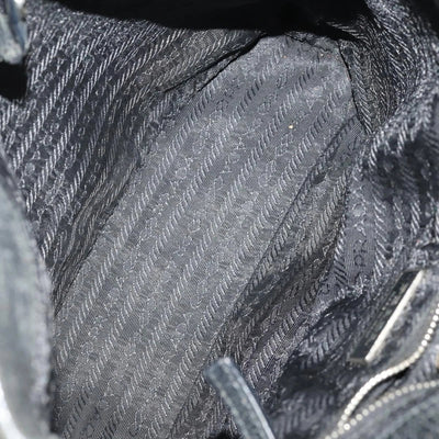 $1200 Prada Perforated Leather Tote Vintage Black
