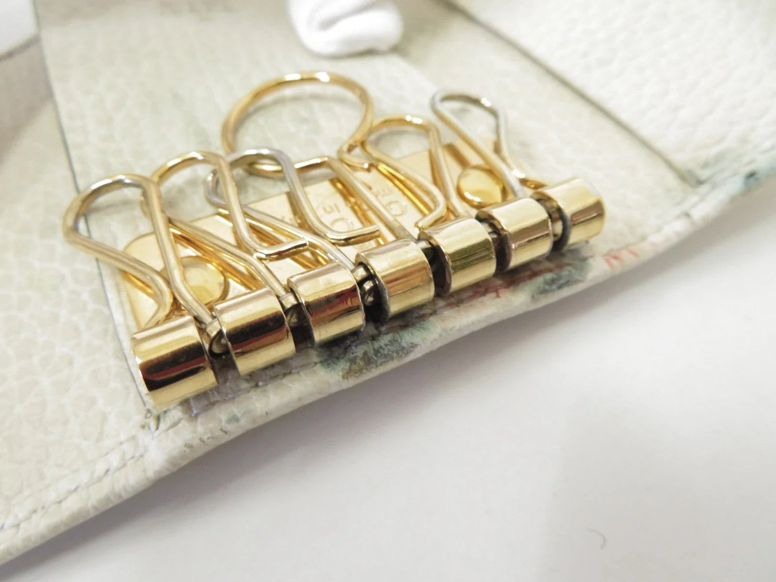 GUCCI GG Marmont Leather 6 Ring Key Case